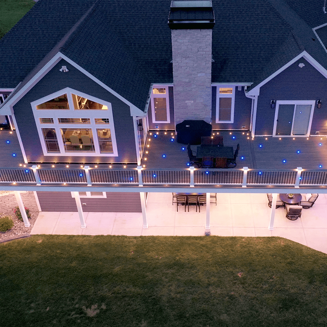 Outdoor Colored LED Deck Lights Dek Dot Kit DEKOR®